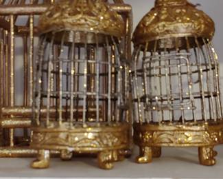 Various decorative bird cages