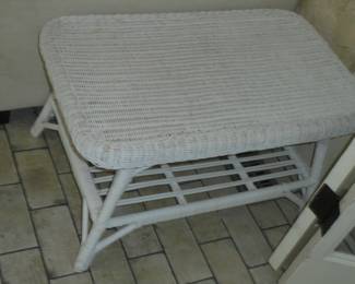Matching wicker coffee table