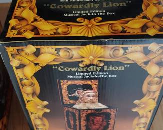 4 of 4 NIB wind up Jack in the Box - Wizard of Oz: 'Cowardly Lion'