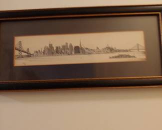 Another Matted/framed pen & ink picture