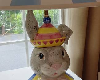 Ceramic Rabbit lamp