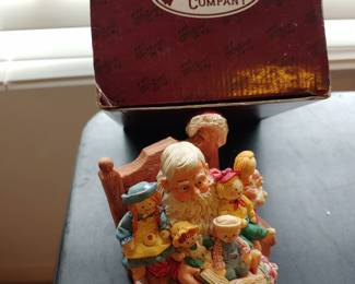 San Francisco Music box co. Santa w/toys
