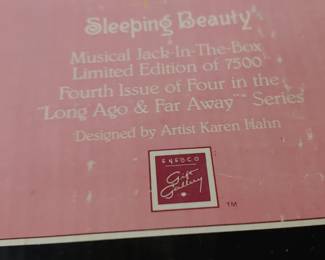 NIB wind up Jack in the Box - 'Sleeping Beauty'