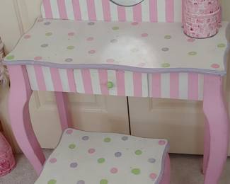 Child's dressing table & stool