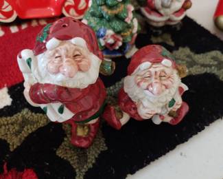 Fitz & Floyd: 2 elf's salt/pepper 1990 Old World