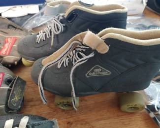 2 of 3 pair roller rink skates