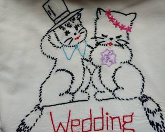 20-25 vintage embroidered dish towels