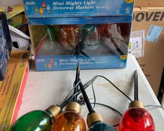 Three packages large driveway Christmas lights. 