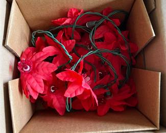 used poinsettia lights