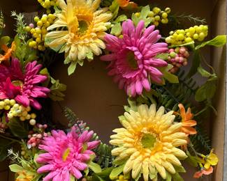 gerber daisy wreathe