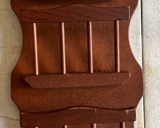 Vintage wooden wall organizer. 