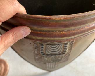 Inside of wall planter. 