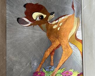 Disney foil Bambi print. 