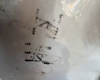 Bottom of Capodimonte vase. 