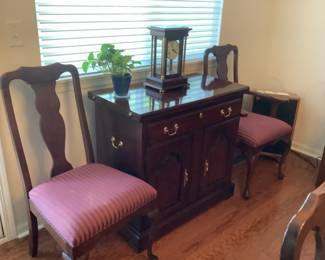 Harden side server…top opens for more serving space. Presale $150. Measures 36” w x 19” d x 34” h. Opens to 75”