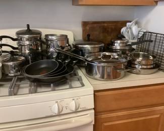 Full set of pots and pans