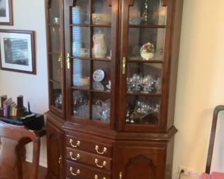 Harden China cabinet presale $275. Measures 80” H x 52” w x 18” d