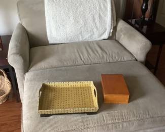 Twin chair with sleeper and ottoman ….presale $125
