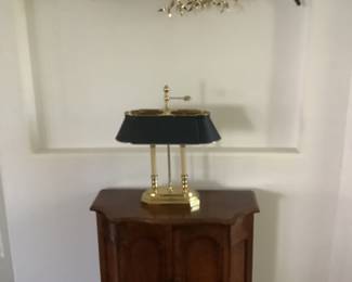 Entry table and lamp