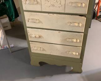 Pr of Older, smaller four drawer chest of drawers.