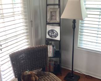 Wicker chair …solid nice piece . Measures 33” h x 24” deep x 24” w. Presale $35