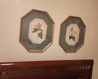 RWAY Mahogany Full size Bed 2 nightstands, Chest, Vanity and Stool