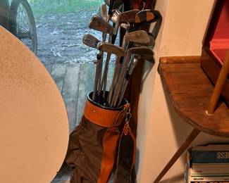 Vintage golf clubs