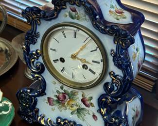 Antique 1800's porcelain French clock