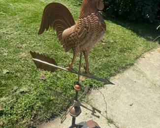 Neat rooster copper weather vane 