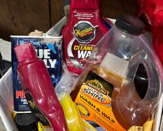 Car wash / wax items 