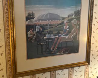 Chuck Wilkinson Signed and numbered framed double matted print