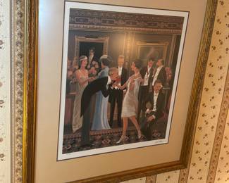 Chuck Wilkinson signed and numbered framed double matted print