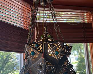 Vintage star hanging lamp