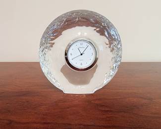 Orrefors Crystal Round Clock