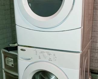 Whirlpool 3.5 cu. ft. Front Load Washer with Deep Clean Wash System and Whirlpool Electric Dryer with AccuDry Drying System