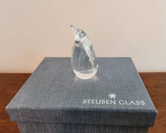 Steuben Glass Crystal Penguin