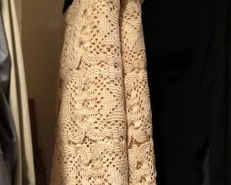 Large hand crocheted table cloth