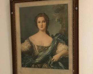 Antique print with beautiful frame