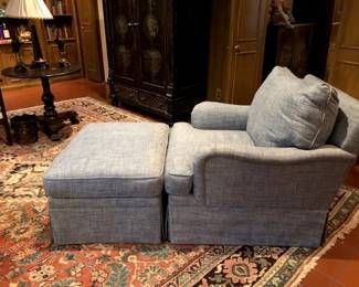Easy chair and ottoman