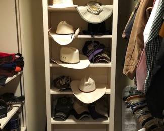 Lots of vintage cowboy hats