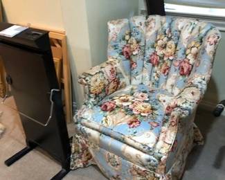 Chintz fabric easy chair