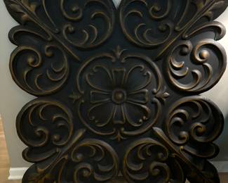 46"X47" Metal Fleur De Lis Wall Decor