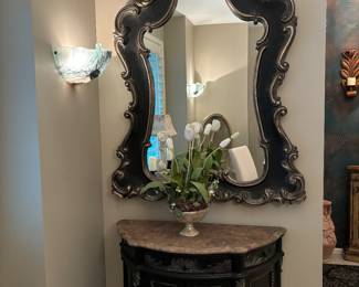 Console Table and Mirror - see following sizes and description