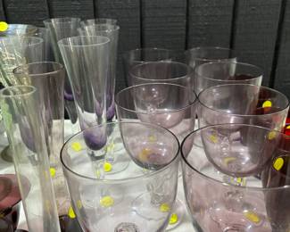 Amethyst stemsware