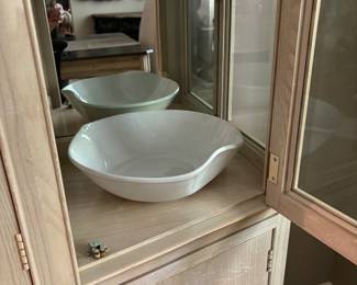 Love this free form white ceramic bowl