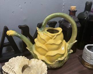 Love this cabbage pitcher and Shell vase or displaly alone