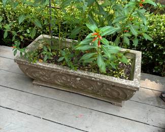 Several Concrete rectangular boxes.