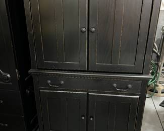 Another painted media cabinet or storage