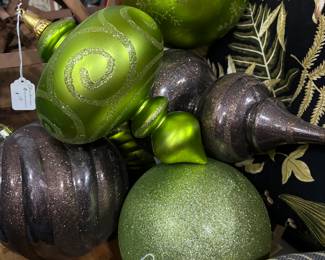 Love these over size Christmas Ornaments