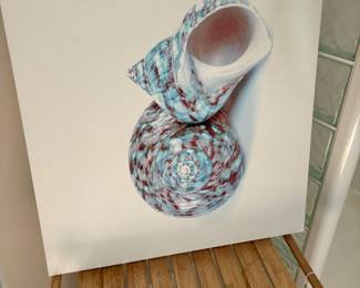 Wonderful Shell On  Canvas approx 24"X24"